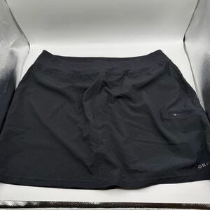 Orvis Jackson Quick-Dry Nylon/Spandex Skort Black Size XL Fishing Golf NWOT